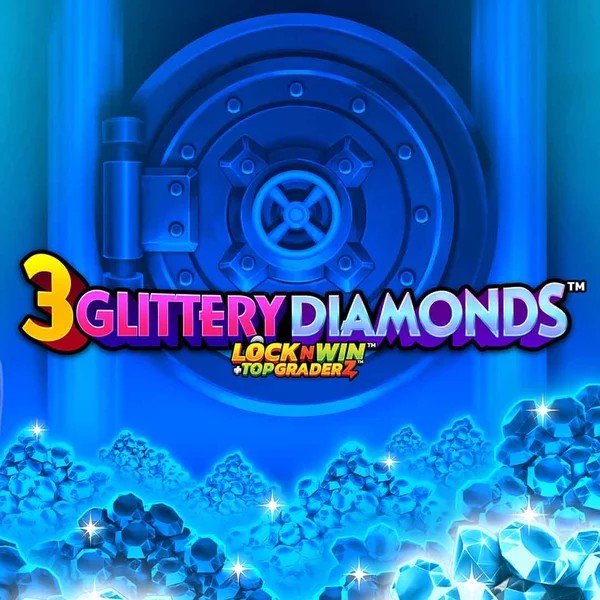 3 Glittery Diamonds game by PearFiction Studios – logo hosted on Action Casino