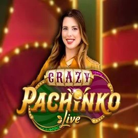 Crazy Pachinko online game logo by Evolution on casinoaction-au.com