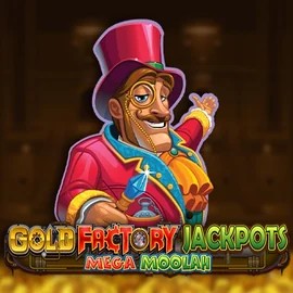 Play Gold Factory Jackpots Mega Moolah slot by Aurum Signature Studios on casinoaction-au.com