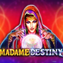Madame Destiny slot logo by Pragmatic Play at Action Casino