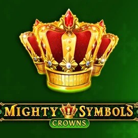 Mighty Symbols Crowns slot logo by Wazdan at Action Casino