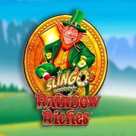 Slingo Rainbow Riches by Gaming Realms, showcased at casinoaction-au.com – game logo