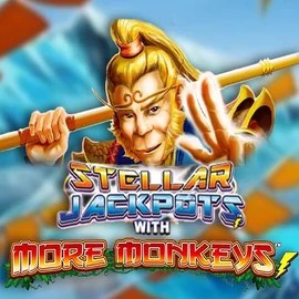 Jackpots logo of Stellar Jackpots with More Monkeys from Lightning Box Game at Action Casino